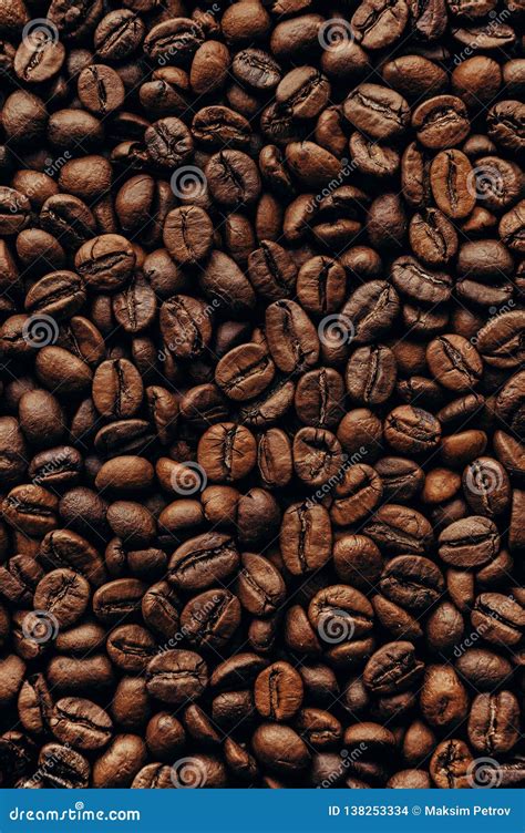 Roasted Coffee Beans Closeup Texture Stock Photo Image Of Arabica