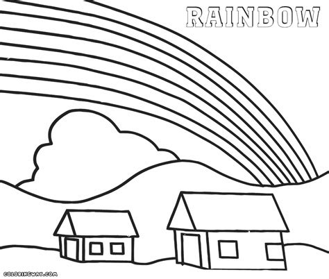 Rainbow coloring pages | Coloring pages to download and print