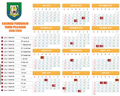 Kalender pendidikan adalah perencanaan aktivitas belajar dunia kelas dari berbagai tingkatan mulai dari slb, sd, smp, sma atau smk. Kalender Pendidikan Tahun Ajaran 2018/2019 Provinsi Bengkulu