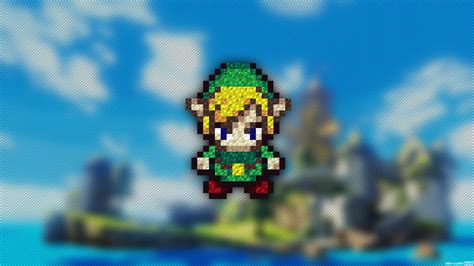 Link The Legend Of Zelda Trixel Pixel Art Wallpapers Hd Desktop