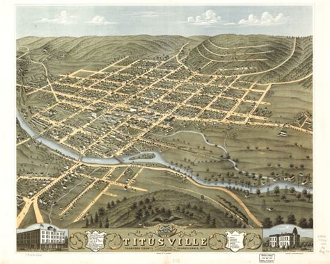 1871mapoftitusville Pennsylvania Historic Preservationpennsylvania