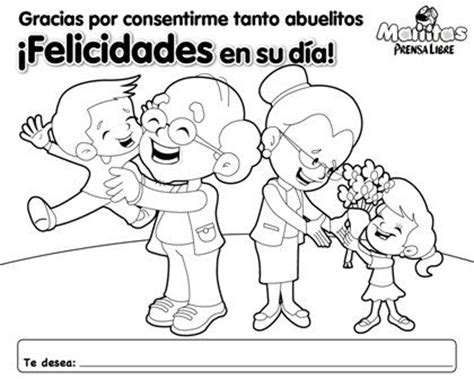 Lo que es evidente es que todas las manualidades para abuelos que haga tu hijo serán recibidas con mucha ilusión y cariño. Dia del abuelo colorear - Imagui | fichas | Pinterest