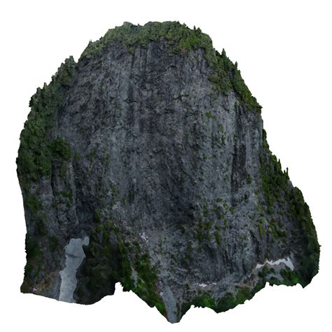 large rocky cliff photoscan terrains models blenderkit