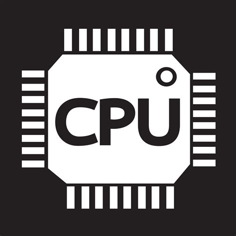 CPU icon symbol sign 649726 Vector Art at Vecteezy