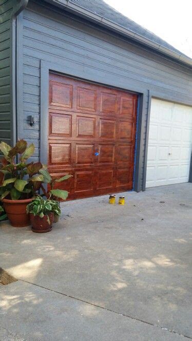 Diy Faux Wood Grain Painted Garage Doors Was Easier Than We Thought