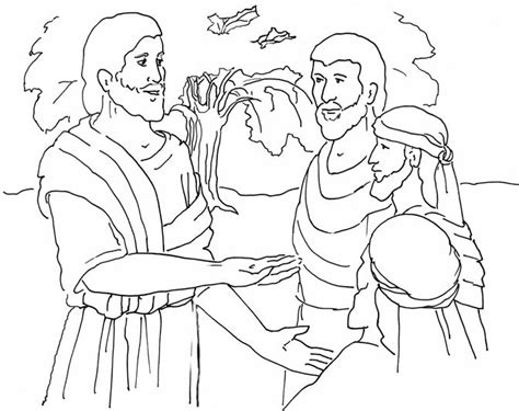 Faith Mustard Seed Tree Coloring Page Coloring Pages
