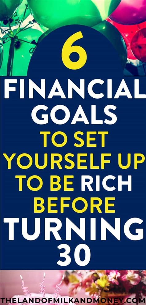 6 Financial Goals To Reach Before Turning 30 Manage Your Money