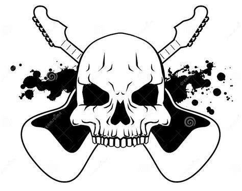 Rock Skull Stock Vector Illustration Of Bone Splatter 9371399