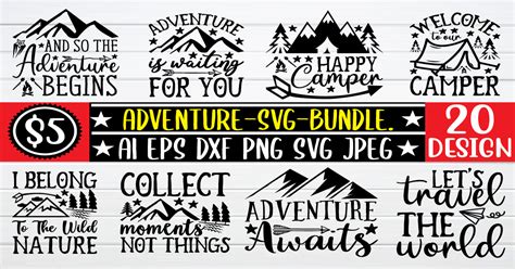 adventure svg bundle bundle · creative fabrica