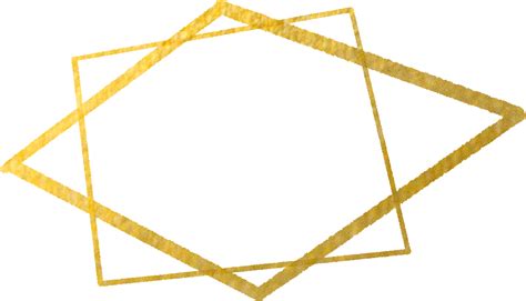 Gold Geometric Shape Frame 10870134 Png