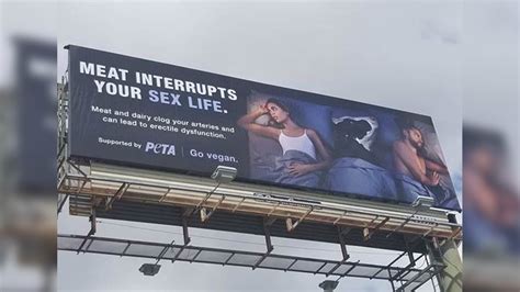 New Peta Billboard In Dallas Meat Interrupts Your Sex Life