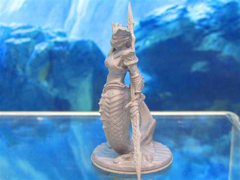 Merfolk Mermaid Female With Spear Mini Miniature Figure 3d Etsy