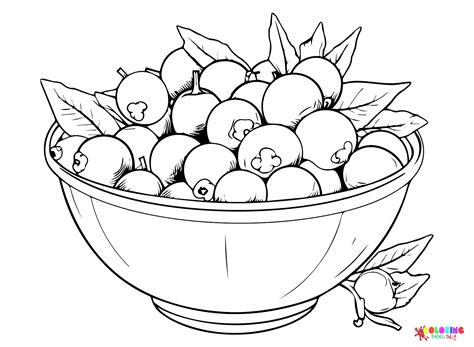 Free Printable Blueberry Coloring Page Free Printable Coloring Pages
