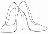 Heel Heels Coloring Shoes Shoe Template Drawing Printable Pair Wenchkin Flats Colouring Blank Templates Bonus Plus Getdrawings Yucca Drawings Yuccaflatsnm sketch template