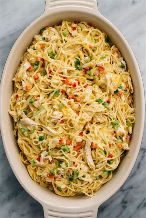 Chicken Spaghetti Casserole QUICK And Easy The Spicy Apron