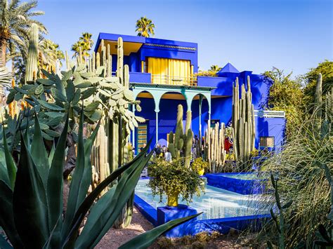 Jardin Majorelle Yves Saint Laurents Garden In Marrakech