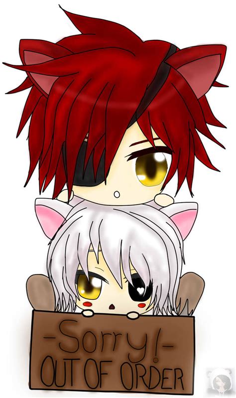 Mangle And Foxy Chibi Five Nights At Freddys By Abixiel On Deviantart