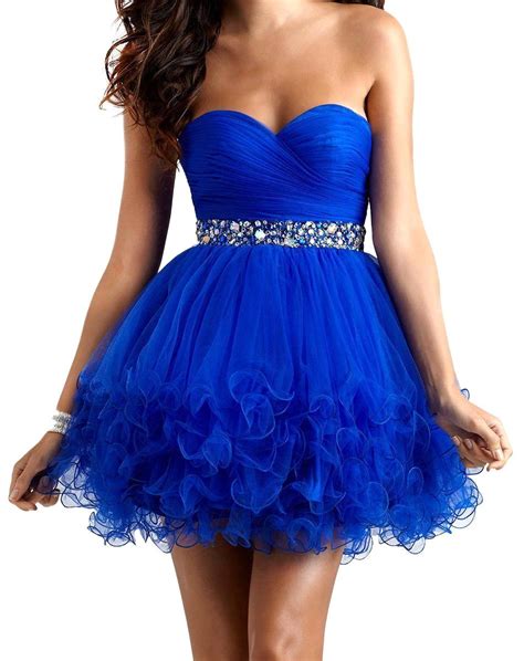 New Arrival Royal Blue Homecoming Dresses 2016 Pretty Sweetheart Mutil