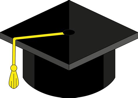 Akademische Mütze Auf Weißem Hintergrund Studentenhut Abschlusskappe