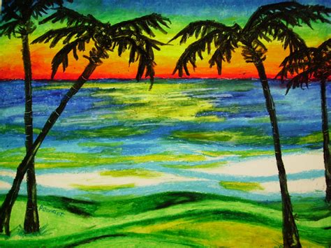 We did not find results for: Palms at Sunset 14x17 Beach Landscape Oil Pastel Drawing ...