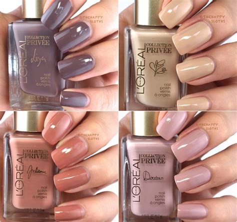 Loreal Exclusive Nudes Collection By Color Riche Nail Polish Review And Swatches The Happy
