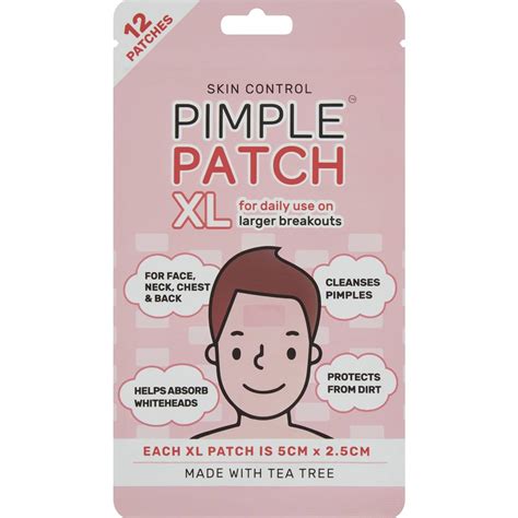 Skin Control Xl Pimple Patch 12 Pack Woolworths