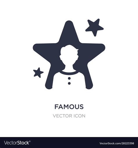 Famous Icon On White Background Simple Element Vector Image