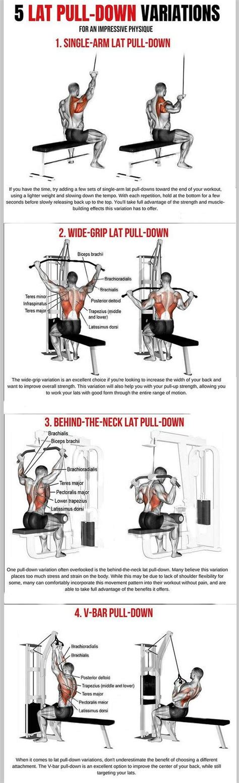 4 Lat Pull Down Exercises For A Well Built Stronger Defined Back