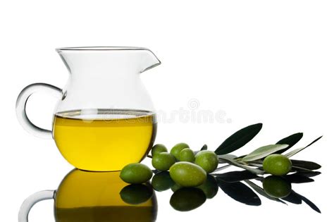 Green Olives And Olive Oil Stock Image Image Of Food 16559587