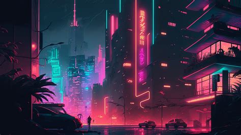 City Street Neon Background City Street Neon Background Image And Wallpaper For Free Download