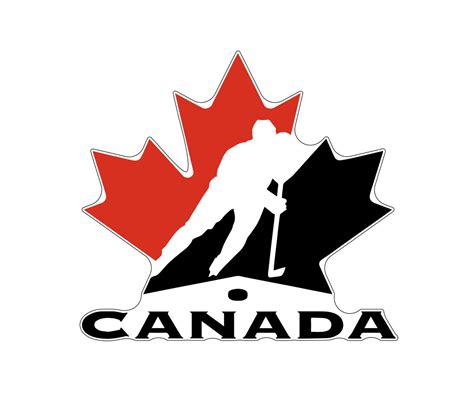 Canadian National Ice Hockey Team Logo Vinyl Sticker Vinyl Decal For