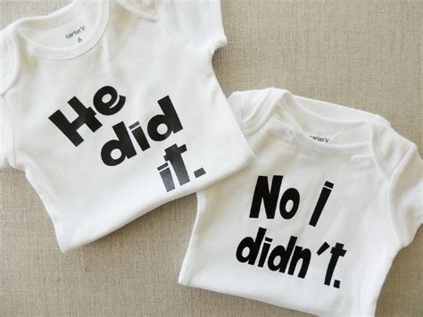 We, also, asked experienced twin parents for their favorite gifts based upon the information, we put together a list of the best gifts for twins and unique baby shower gifts for mom to be when shopping on a budget. Onesies for Twins "He Did It" and "No I didn't" - White ...
