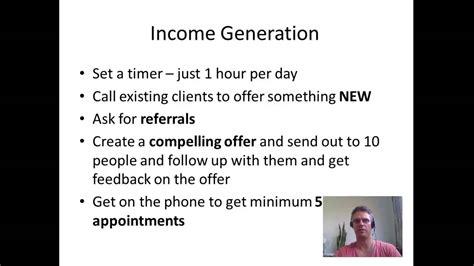 Income Generating Activity Youtube