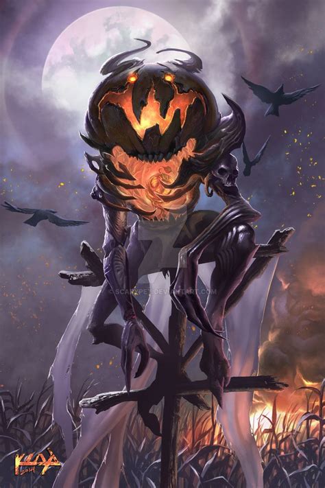 The Pumpkin King Dark Fantasy Art Halloween Art Halloween Artwork