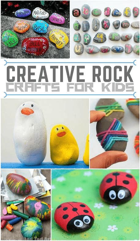 Creative Rock Crafts For Kids