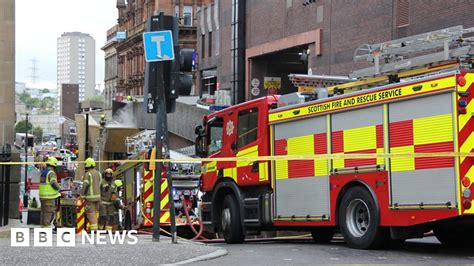 Firefighters Tackle Early Morning Blaze In Glasgow City Centre Bbc News