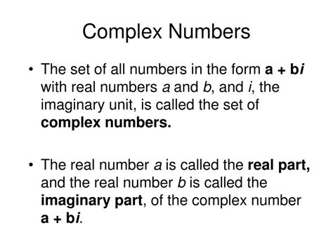 Ppt Complex Numbers Powerpoint Presentation Free Download Id