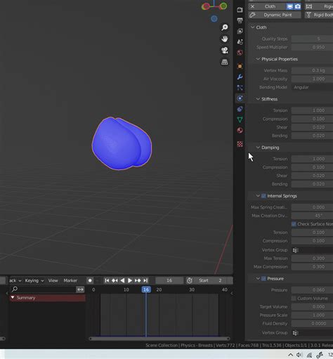 Doax3 Approach To Simulating Breast Movement Off Topic Chat Blender Artists Community