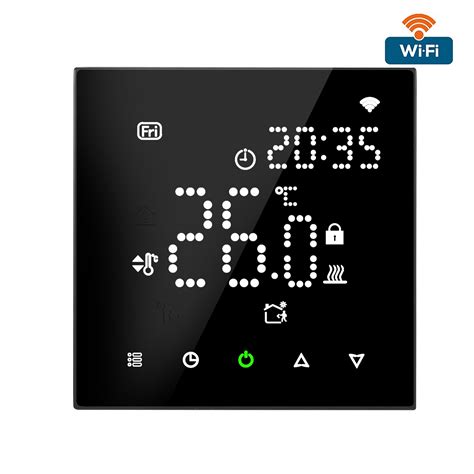 Most Popular Digital Weekly Programmable Touch Screen Led Room Thermostat China Wifi