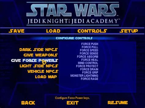 Cheat Menu Feature Mod Development Mod For Star Wars Jedi Academy