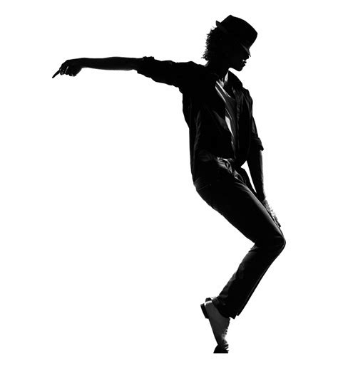 Moonwalk Dance Silhouette Michael Jackson Dancing Silhouette Material