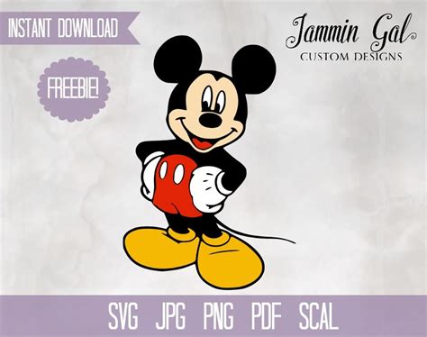 Clip Art Art And Collectibles Instant Download Mickey Mouse Svg Cut File