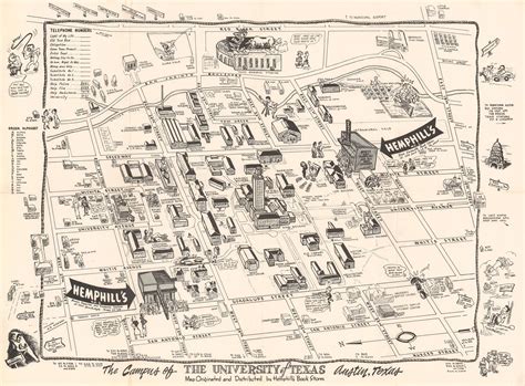 [USA] Campus Map of the University of Texas - Austin (1940s era) : r