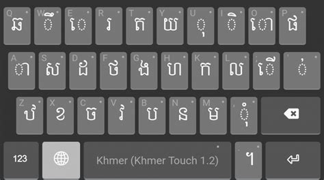 Khmer Unicode Keyboard Nida