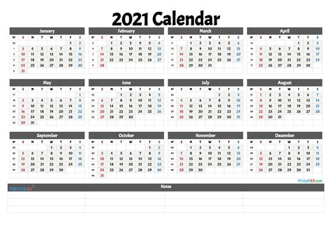 There are 52 weeks in 2021. Universal 2021 Calendar With Week Number | Get Your ...