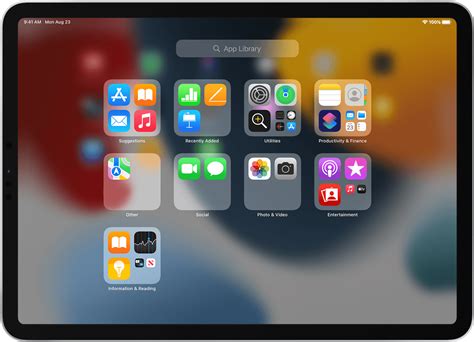 Use The App Library And Home Screen To Organize Your Ipad Apps Apple