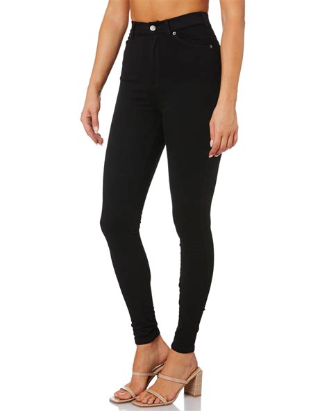 Dr Denim Moxy Sky High Waist Jean Black Surfstitch