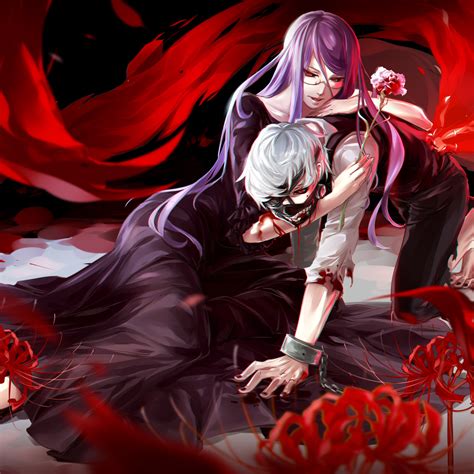 X Kamishiro Rize Kaneki Ken Tokyo Ghoul Ipad Air Wallpaper Hd Anime K Wallpapers