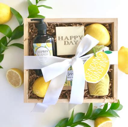 Shop lovely lemon, the signature citrus gift box by marigold & grey. Citrus Curated Gift Box Gift Box in Burns, OR - 4B Nursery ...