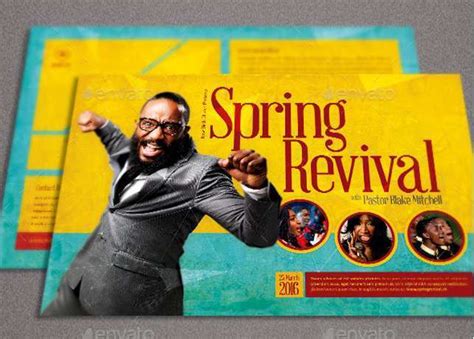 Church Revival Flyer Template Cards Design Templates
